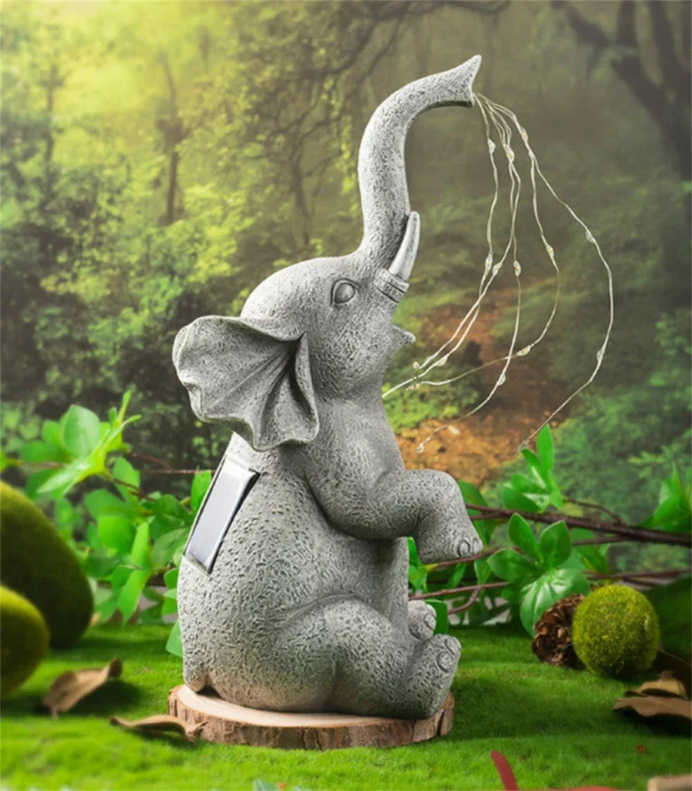 Solar Elephant Garden Ornament Solar Elephant Garden Ornament | Temsk