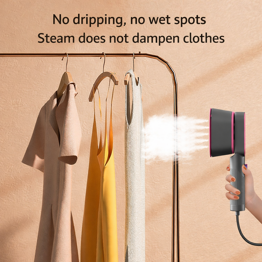 Travel Handheld Garment Steamer For Easy Fabric Care On The Go | Temsk