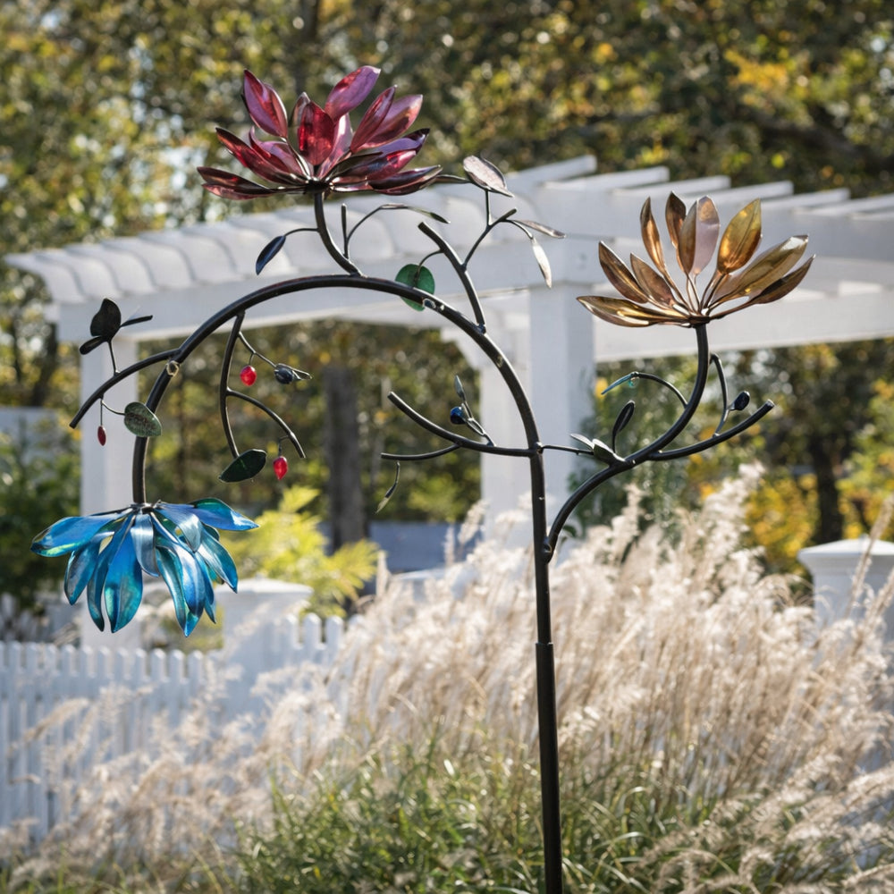 Metall-Windspinner für Garten- und Hofdekoration im Außenbereich | Temsk