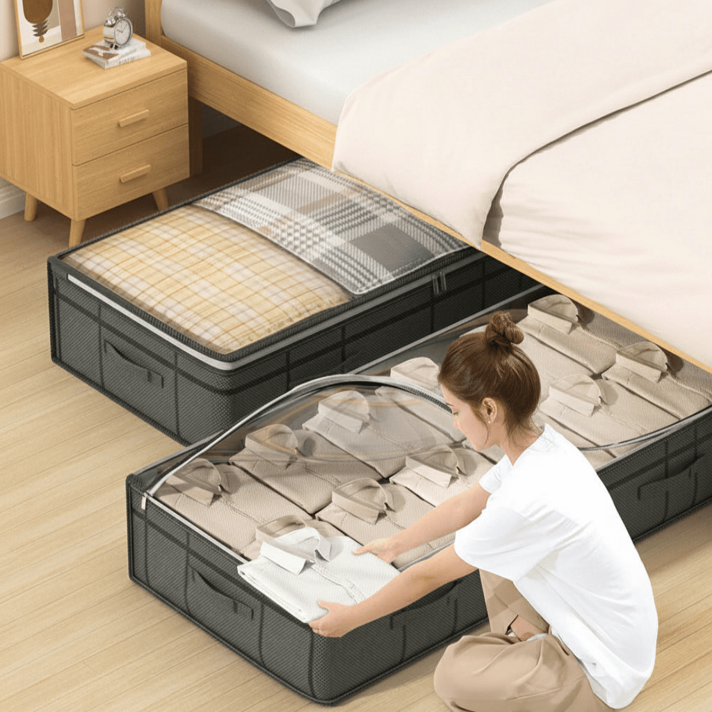 SpaceNest Foldable Underbed Storage Bag With Large Capacity | Temsk
