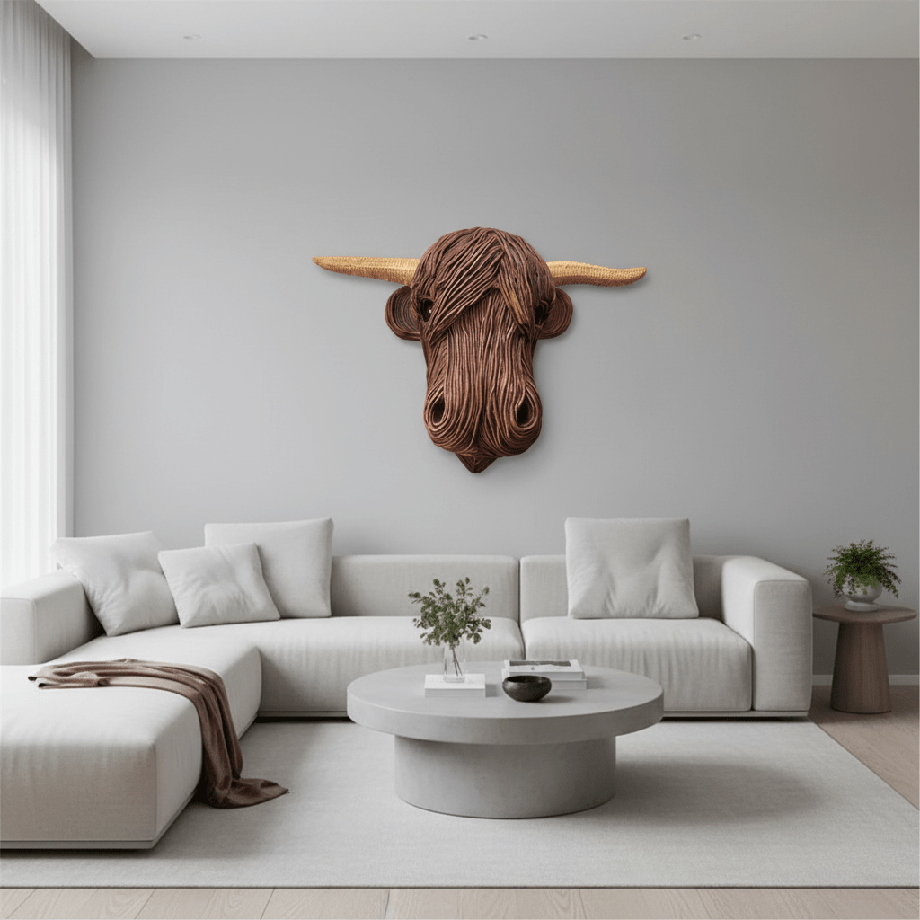 Ridgewood Rustic Cow Head Wall Decor for a Unique Home | Temsk