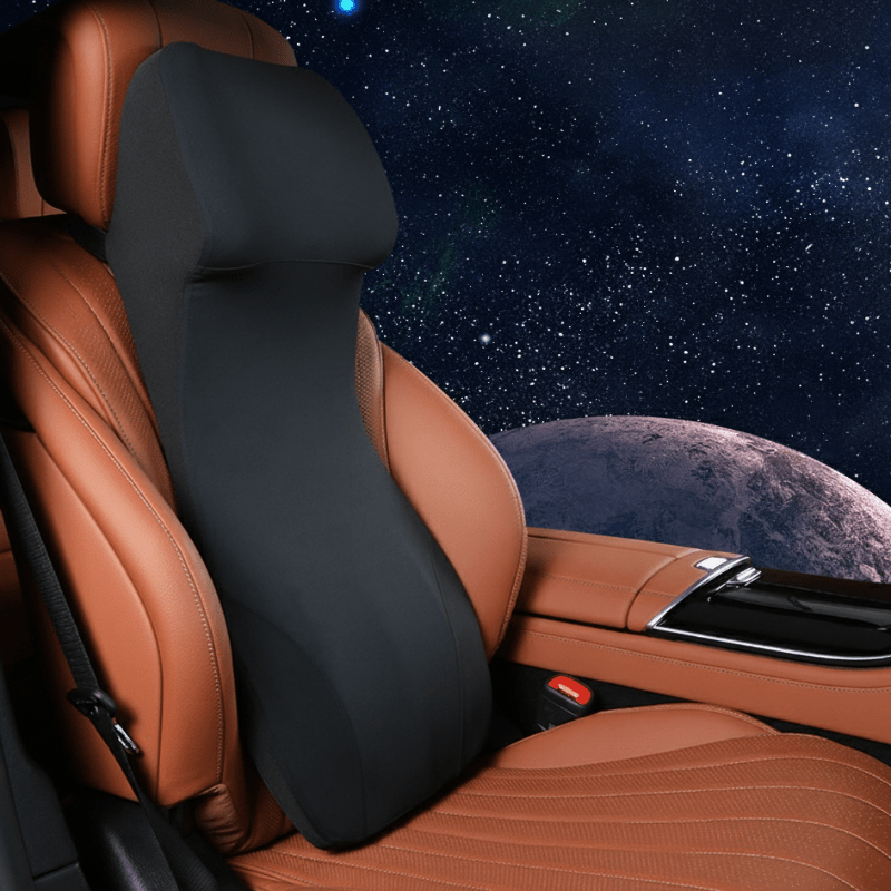 DriveEase Integrated Car Neck And Lumbar Support Made Of Memory Foam | Temsk