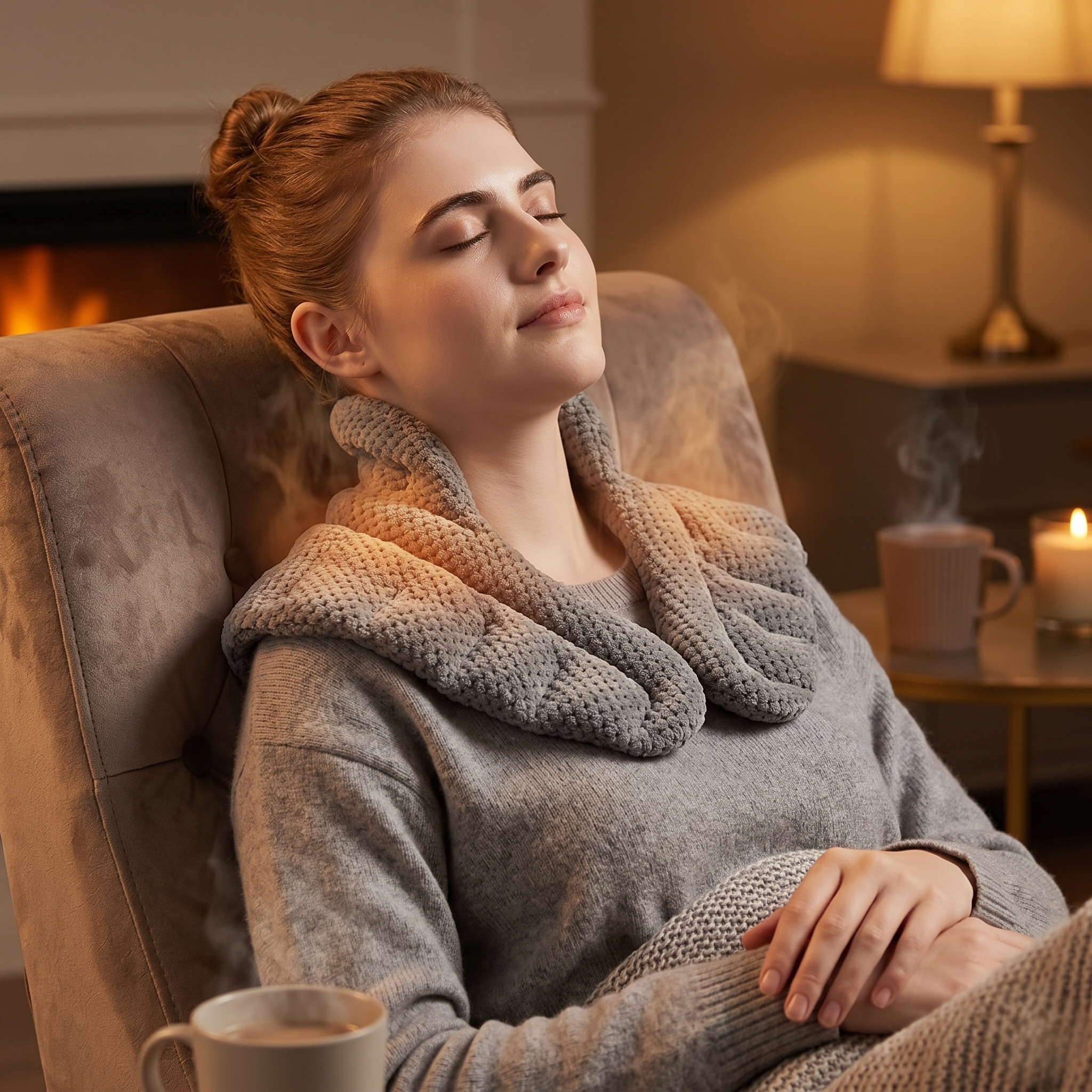 Everyday Comfort With a Heated Neck and Shoulder Wrap Pad | Temsk
