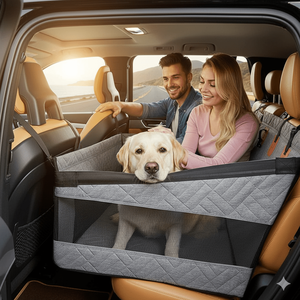 TrailGuard Waterproof Pet Seat Mat With Memory Foam For Car | Temsk