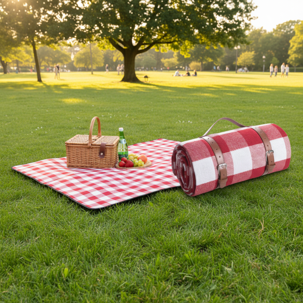 TrailGuard Outdoor Picnic Blanket With Water-Repellent Surface And Compact Foldable | Temsk