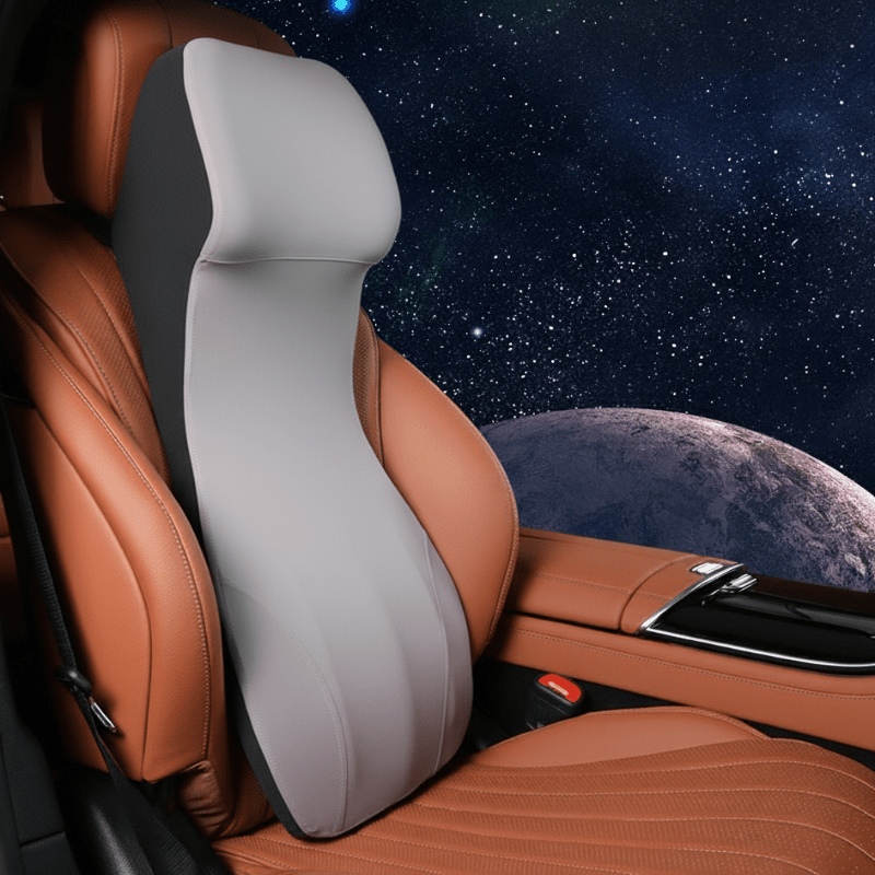 DriveEase Integrated Car Neck And Lumbar Support Made Of Memory Foam | Temsk