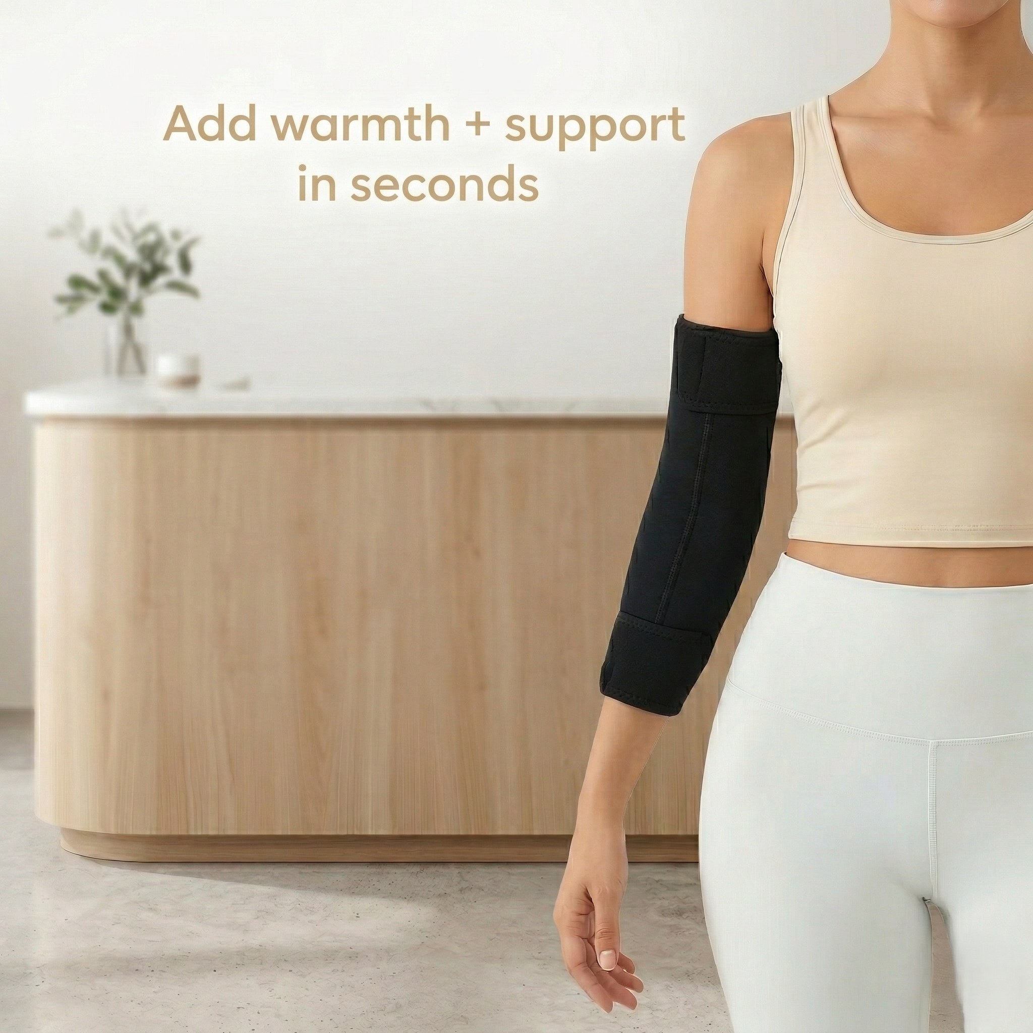 Elbow Sleeve With Heated Compression And Adjustable Warmth And Massage Modes | Temsk