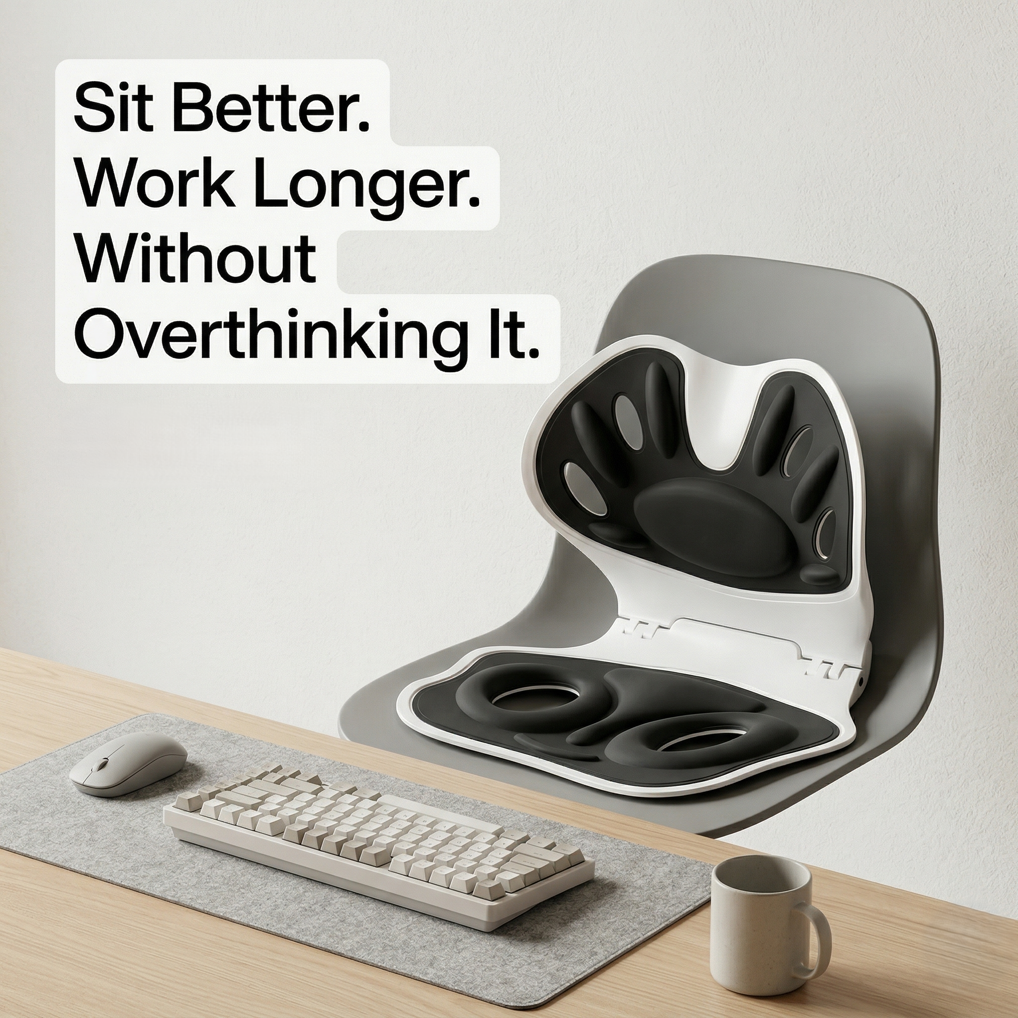 Kovelli Ergonomic Seat Cushion For Posture Support While Sitting | Temsk