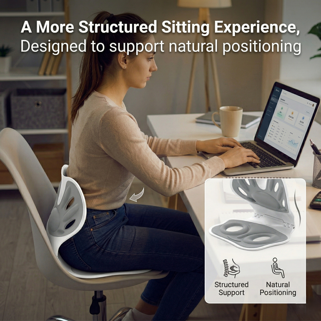Kovelli Ergonomic Seat Cushion For Posture Support While Sitting | Temsk