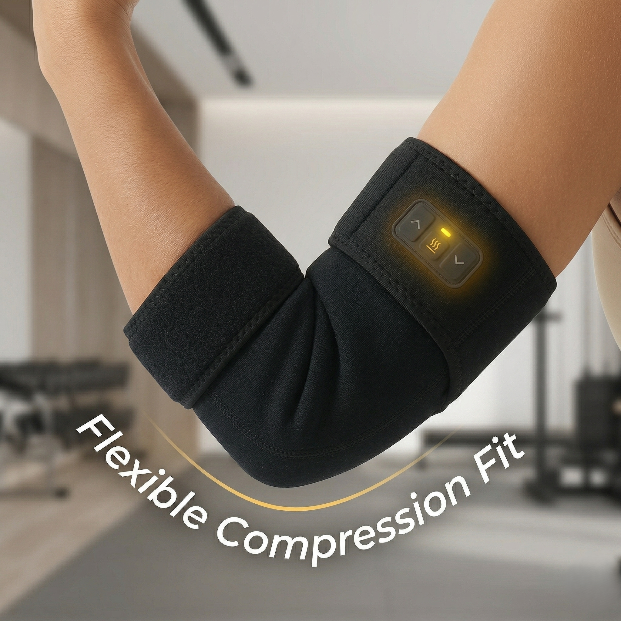 Elbow Sleeve With Heated Compression And Adjustable Warmth And Massage Modes | Temsk