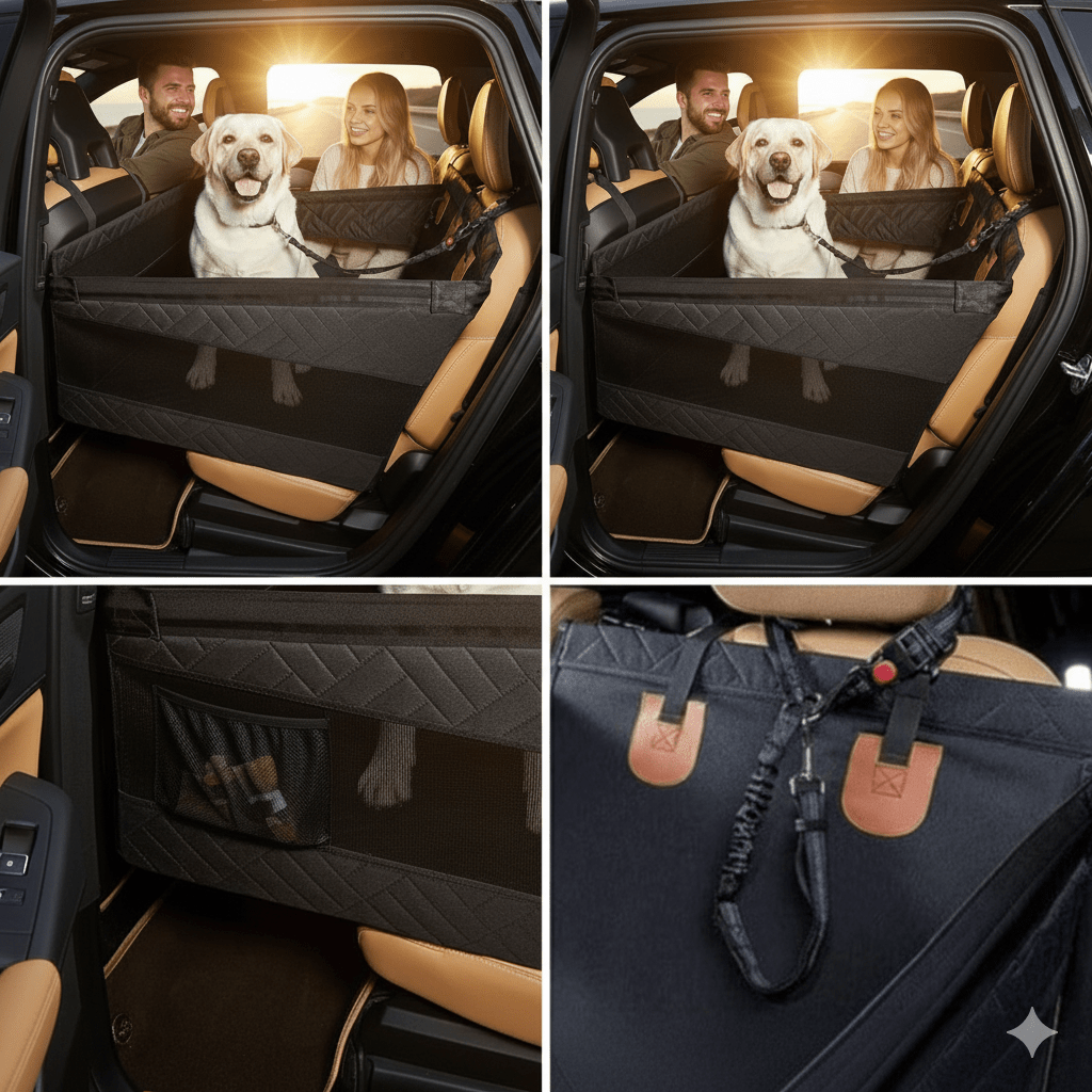 TrailGuard Waterproof Pet Seat Mat With Memory Foam For Car | Temsk