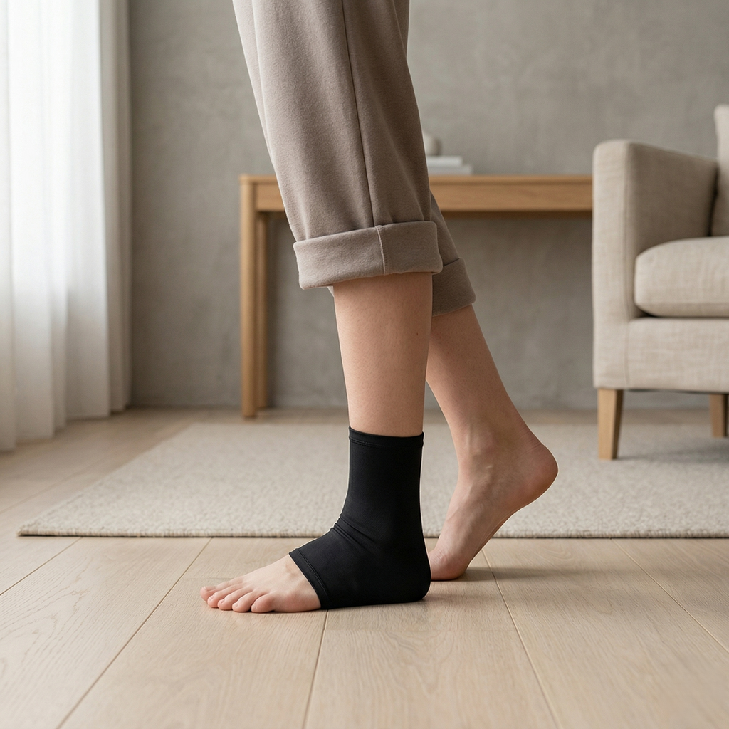 Cooling Ankle Sleeve With Compression, Flexible Support, And Reusable Gel Insert | Temsk