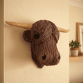 PastureCraft Elegant Cow Wall Sculpture In Country House Style | Temsk