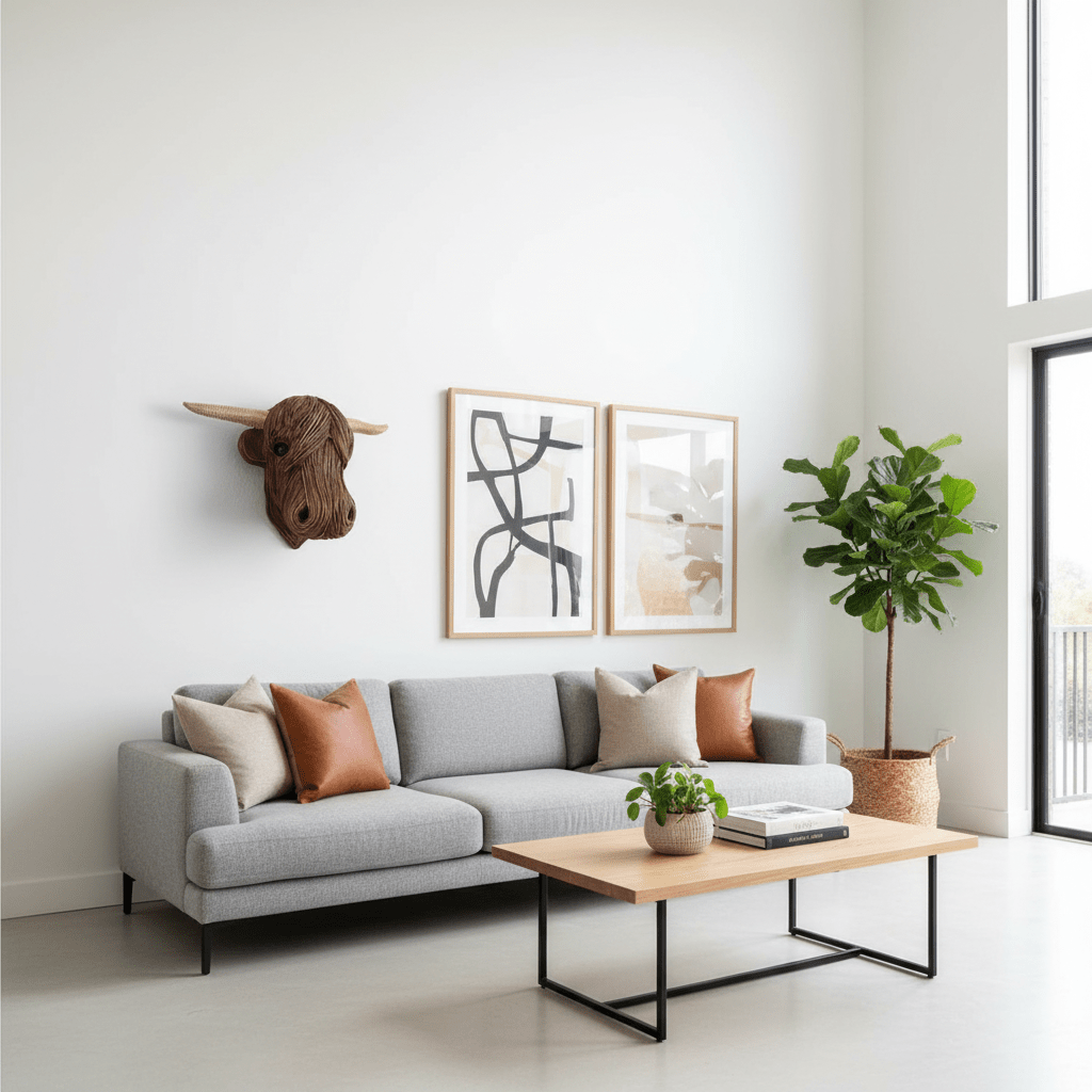Ridgewood Rustic Cow Head Wall Decor for a Unique Home | Temsk