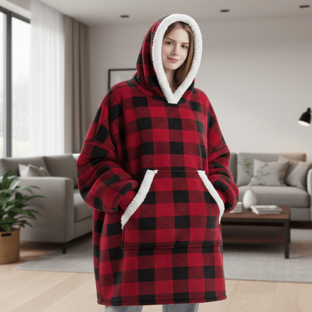 CozyNest Fleece Hoodie Blanket For Ultimate Comfort | Temsk