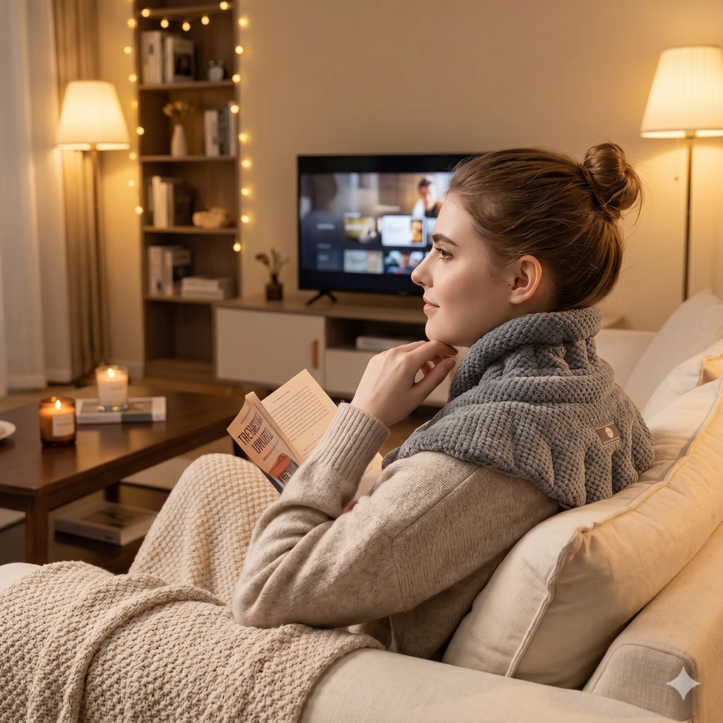 Everyday Comfort With a Heated Neck and Shoulder Wrap Pad | Temsk
