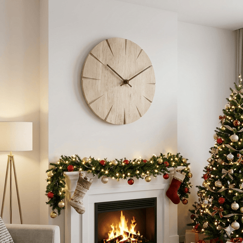 Calmwood Pendulum Wall Clock In Solid Wood, Elegant Minimalist Style | Temsk
