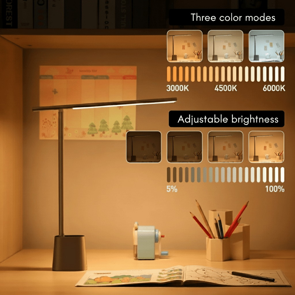 NovaLite Smart Foldable LED Desk Lamp With Battery and Dimming | Temsk
