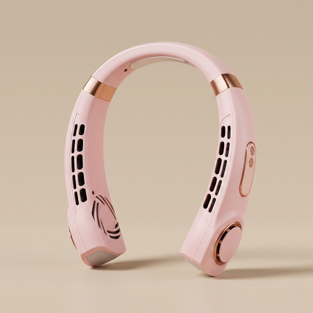 Wearable Neck Fan With Adjustable Airflow For Cooling | Temsk