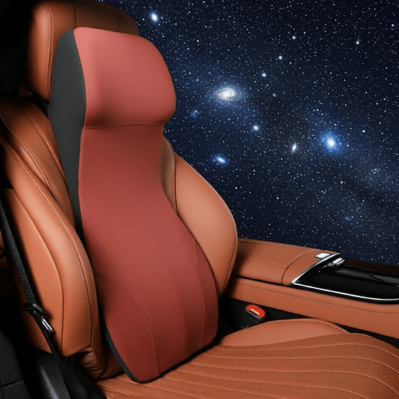 DriveEase Integrated Car Neck And Lumbar Support Made Of Memory Foam | Temsk