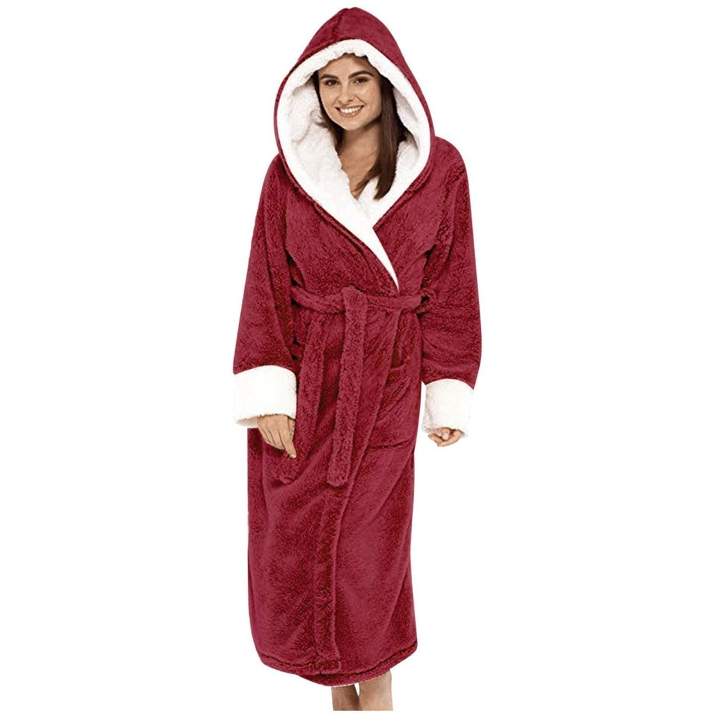CozyNest Teddy Jacket For Women With Hood And Belt | Temsk
