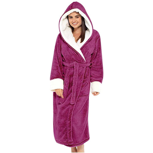 CozyNest Teddy Jacket For Women With Hood And Belt By Temsk