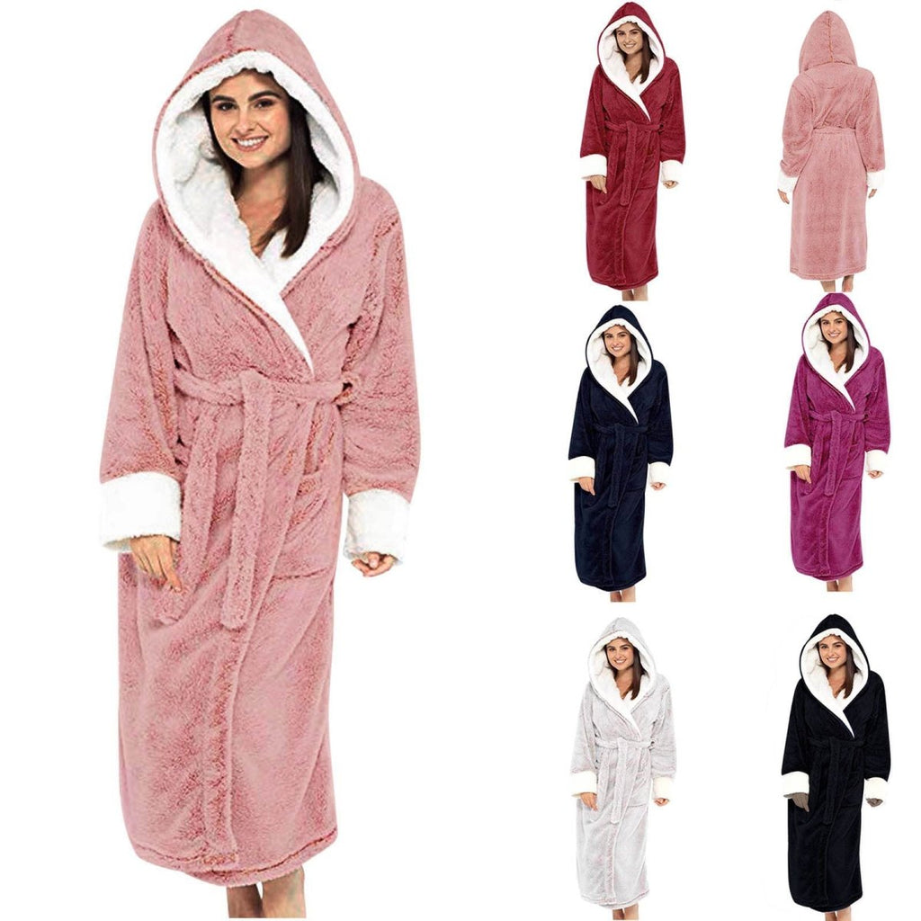 CozyNest Teddy Jacket For Women With Hood And Belt | Temsk