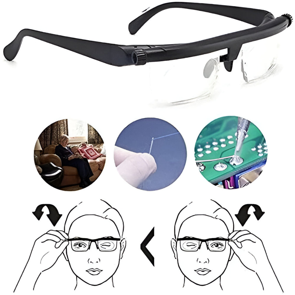 Adjustable Focus Glasses for Reading and Driving Everyday Use | Temsk