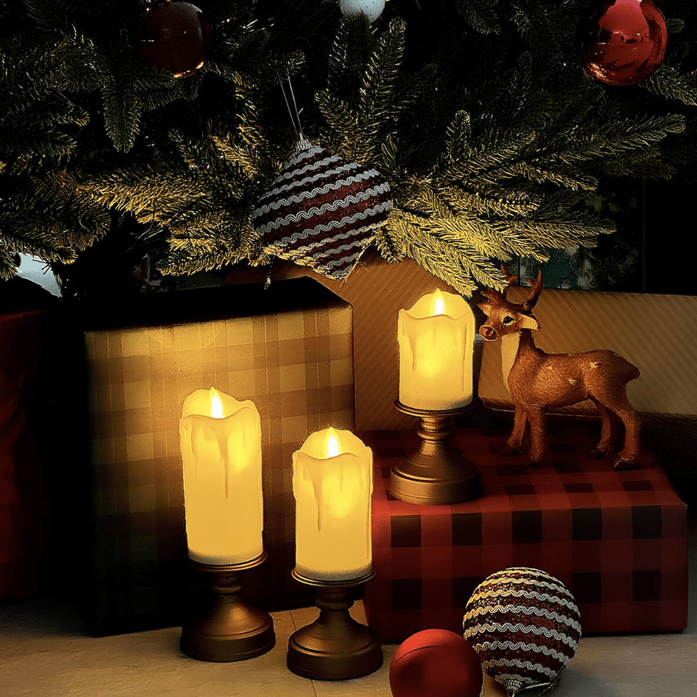 LumaFlick LED Candles Flameless Decorative Candles With Realistic Flicker Effect | Temsk