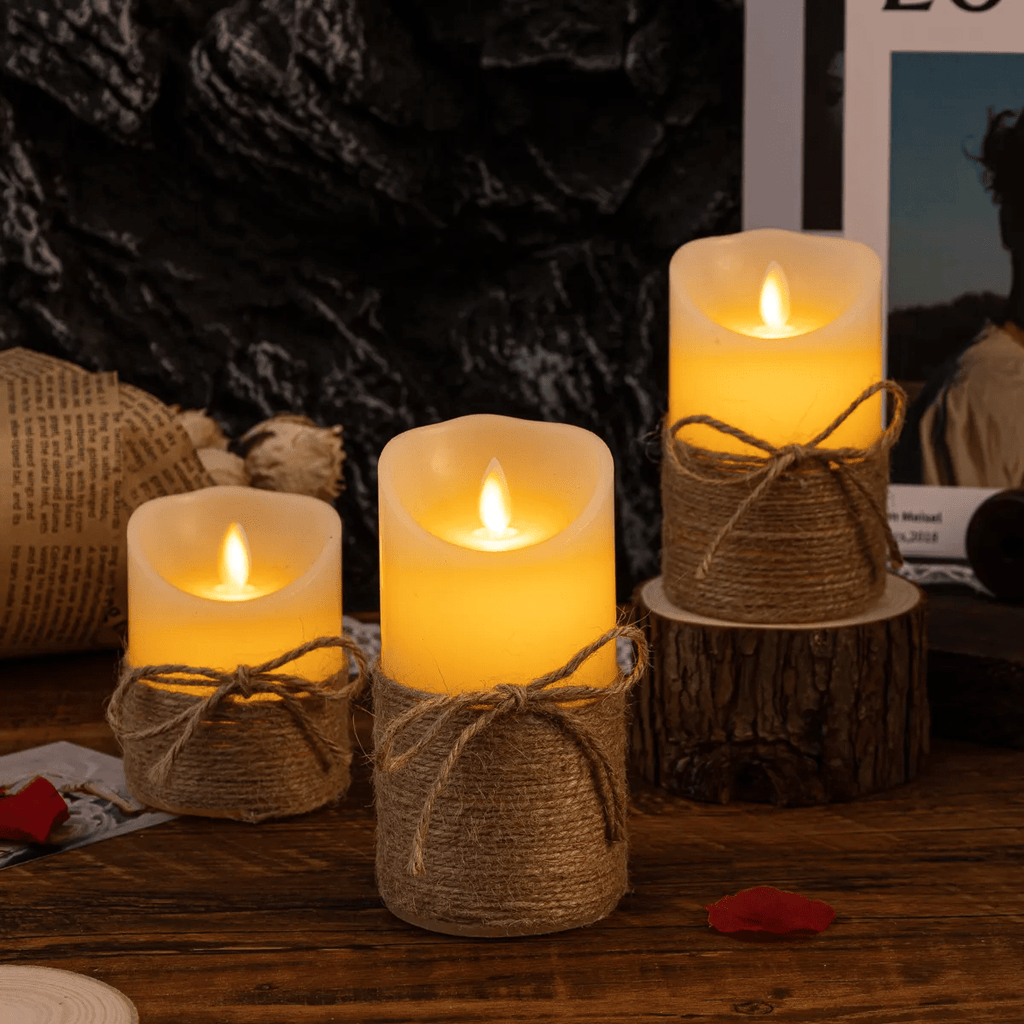 LumaFlick LED Candles Flameless Decorative Candles With Realistic Flicker Effect | Temsk