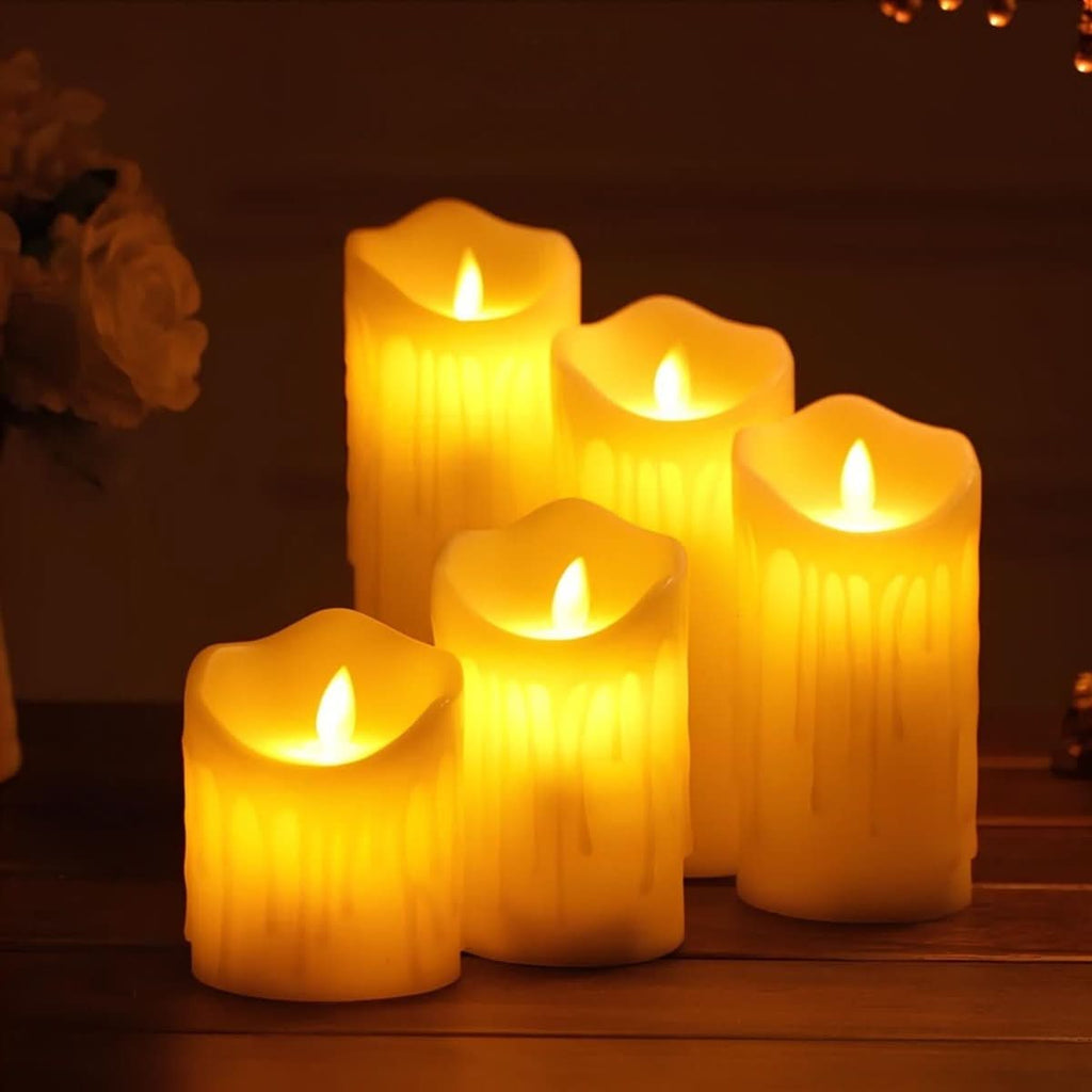 LumaFlick LED Candles Flameless Decorative Candles With Realistic Flicker Effect | Temsk