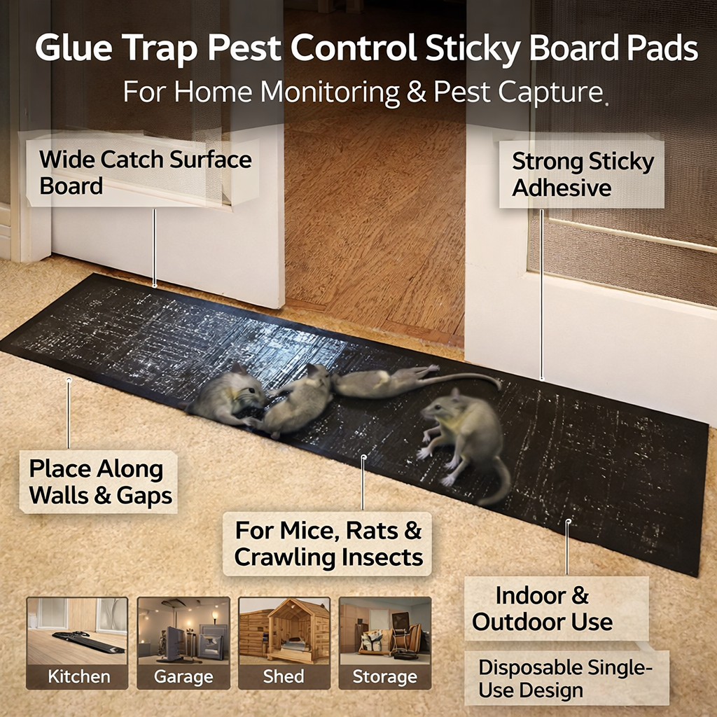 Sticky Glue Traps For Home Pest Control, Board Pads | Temsk