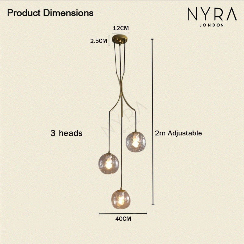 Lyvara Chandelier Modern Pendant Light for Kitchen Dining and Living Rooms | Temsk
