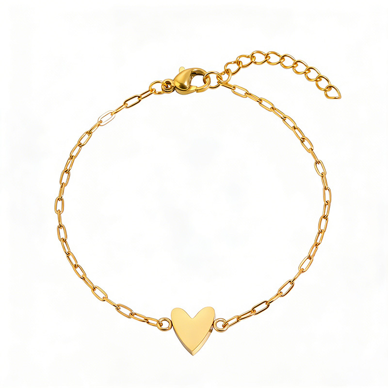 Couple Heart Chain Adjustable Bracelet For Matching Jewelry | Temsk