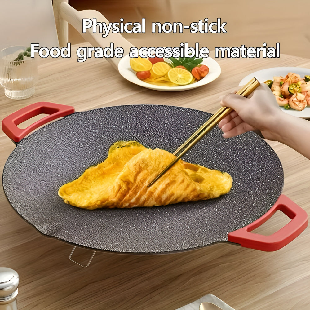 Smokeless Indoor Cast Iron Grill Pan For Searing And Grilling | Temsk