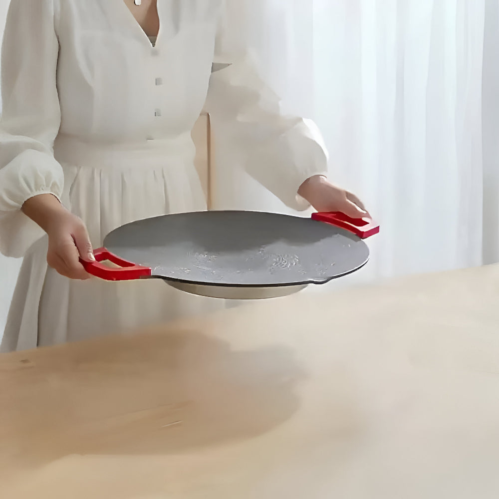 Smokeless Indoor Cast Iron Grill Pan For Searing And Grilling | Temsk
