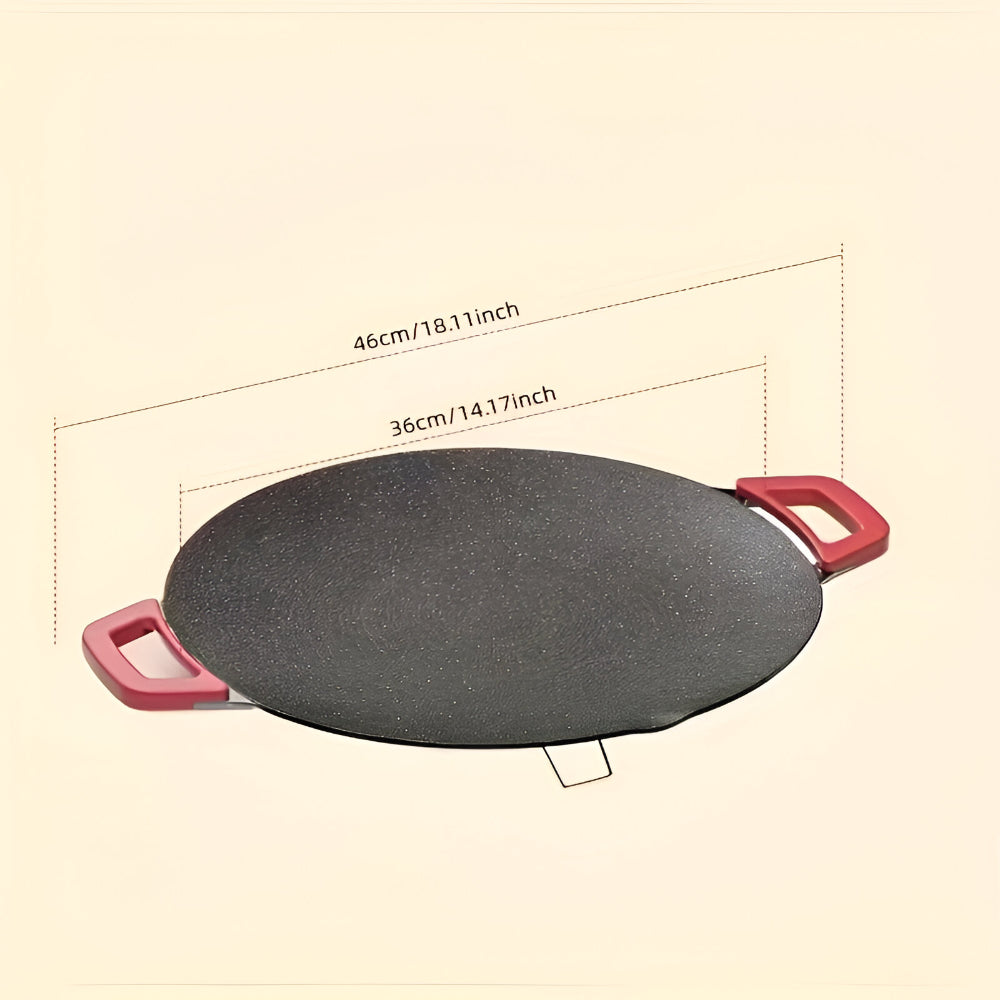 Smokeless Indoor Cast Iron Grill Pan For Searing And Grilling | Temsk