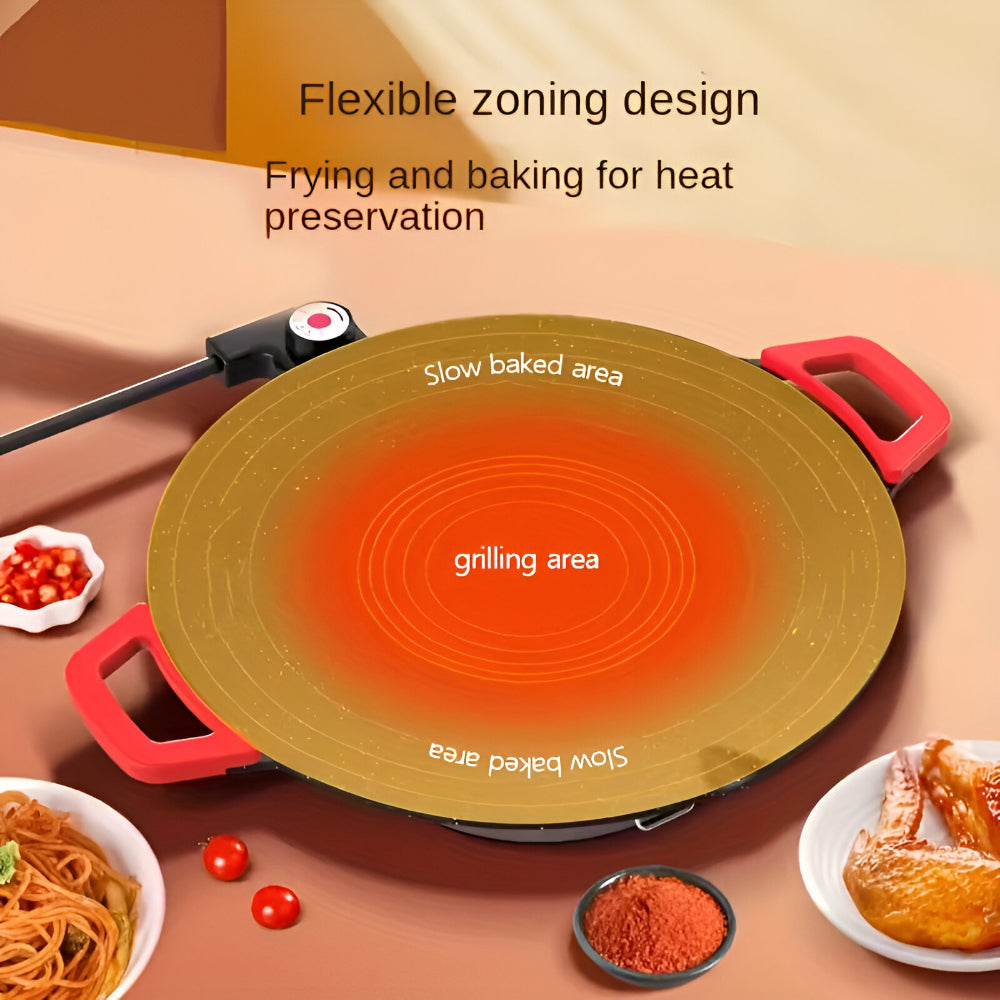 Smokeless Indoor Cast Iron Grill Pan For Searing And Grilling | Temsk
