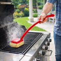 Long Handle Grill Cleaner With Steam Scrub Pad For BBQ Grates | Temsk