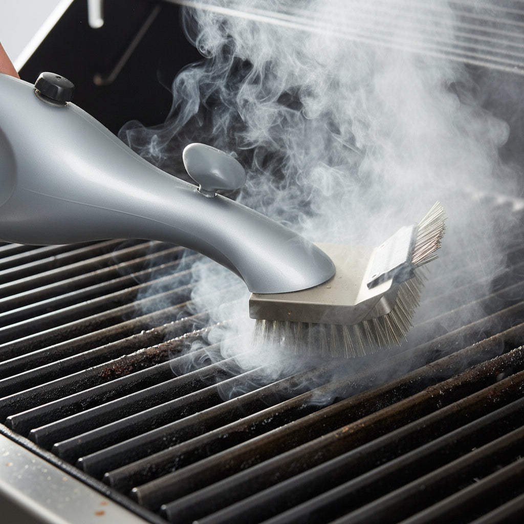 BBQ-Grillbürste mit Dampfreiniger und Stahlborsten | Temsk