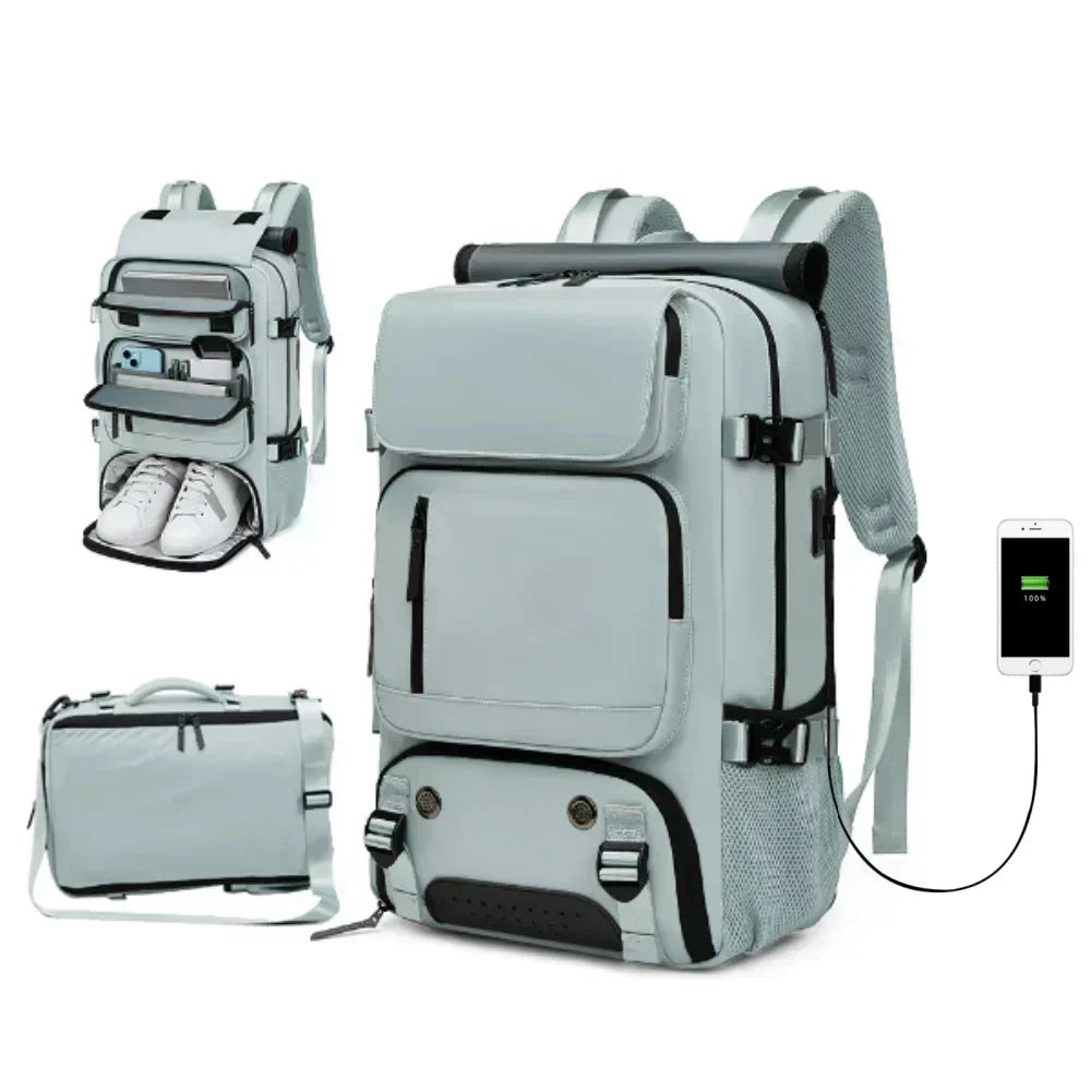 Voyager Max Large Waterproof Travel Backpack With USB Port | Temsk
