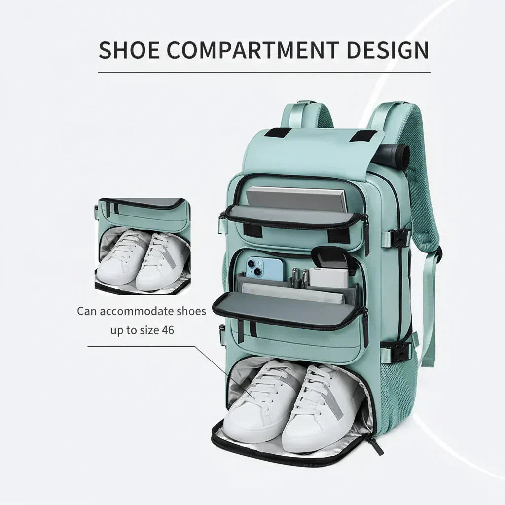 Voyager Max Large Waterproof Travel Backpack With USB Port | Temsk