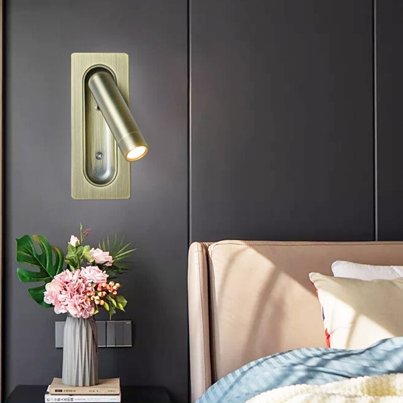 Slim Minimalist Bedside Wall Light For Small Bedrooms | Temsk