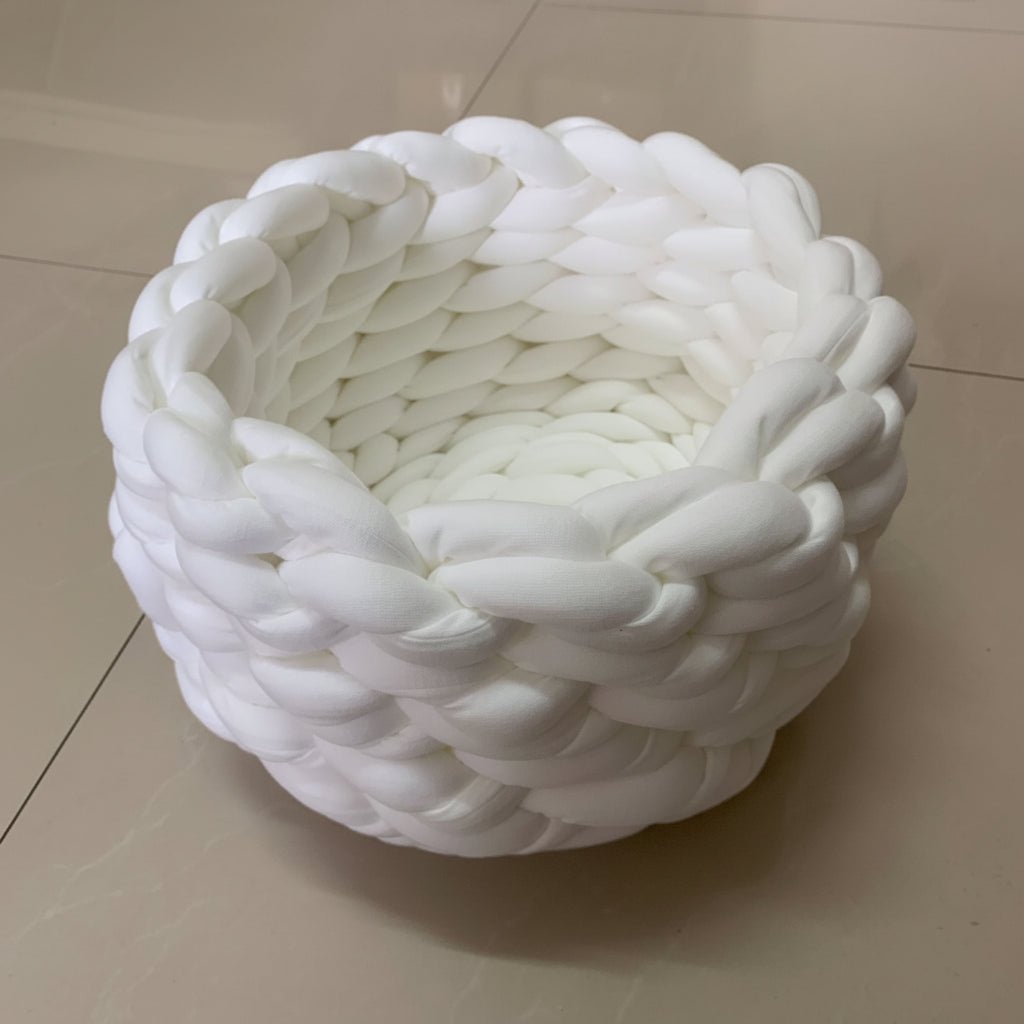 Woolhaven Pet Nest Soft Wool Basket With Raised Edge Support | Temsk