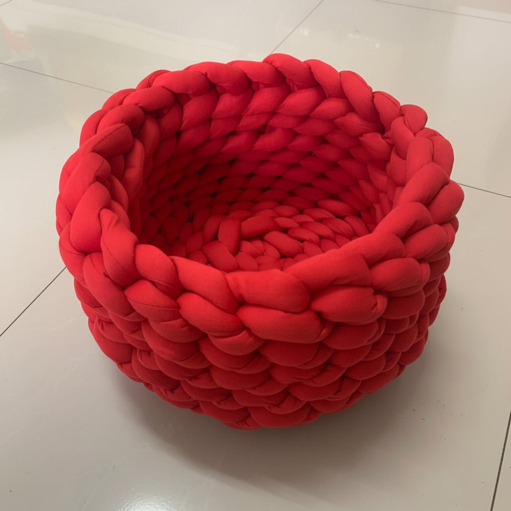 Woolhaven Pet Nest Soft Wool Basket With Raised Edge Support | Temsk