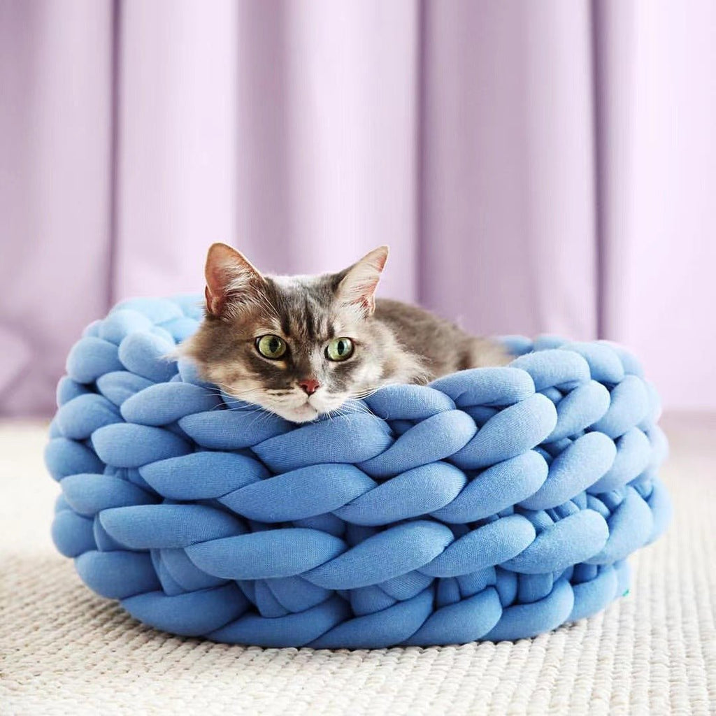 Woolhaven Pet Nest Soft Wool Basket With Raised Edge Support | Temsk