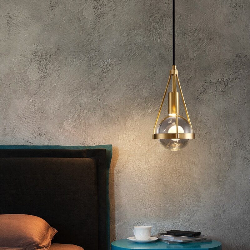 Ardena Nordic Gold Pendant Lights with Dandelion Glow | Temsk
