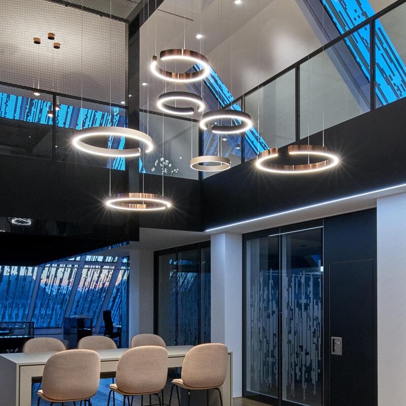 Astraelle Nordic Ring Chandelier for Modern Living Spaces | Temsk