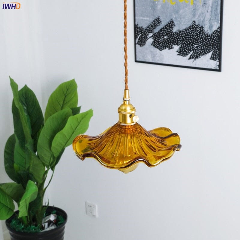 Lyra Glass Pendant Lights With Nordic Floral Motifs | Temsk