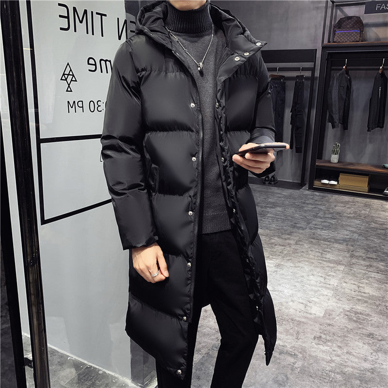 Ardent Black Long Coat For Men With Stand Up Collar And Fur | Temsk